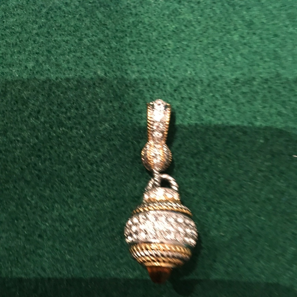 Two Tone Pendant and two tone chain